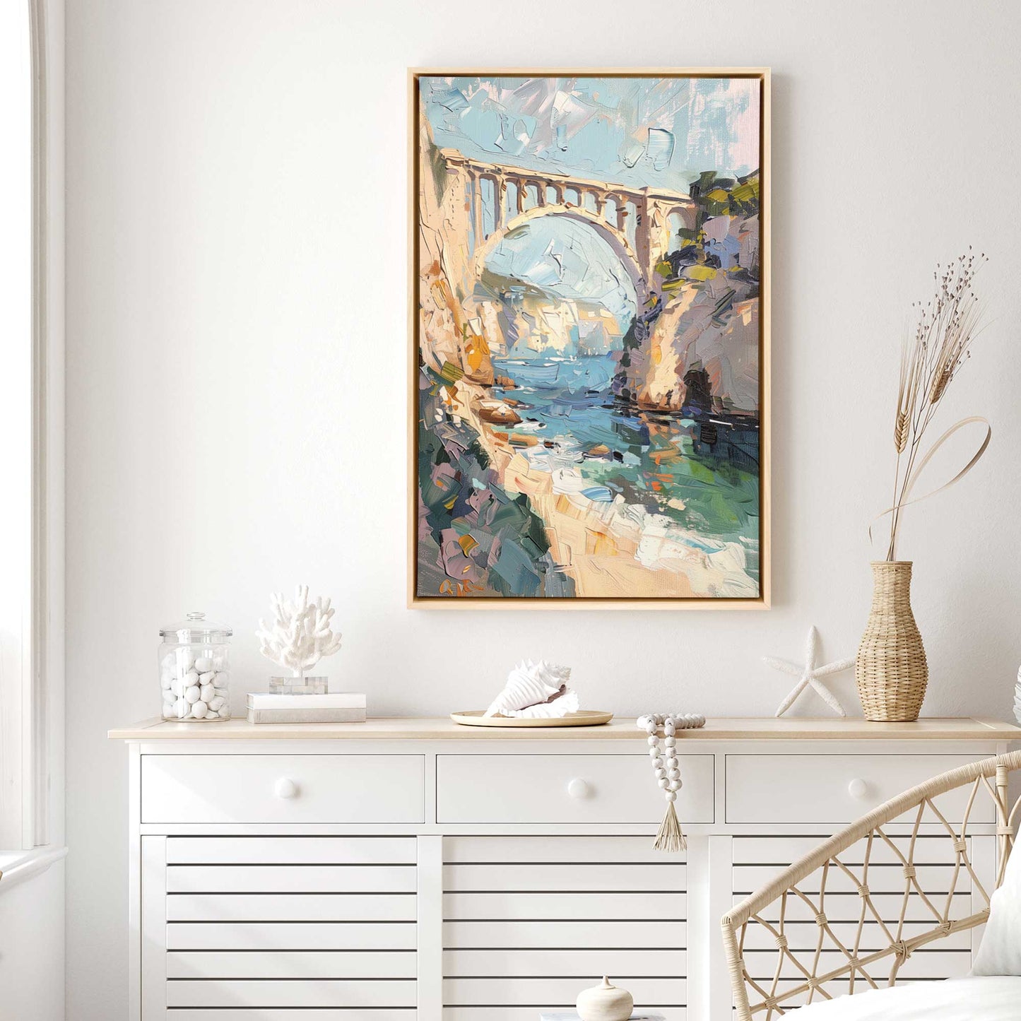 Bridge to the Coast Canvas Print