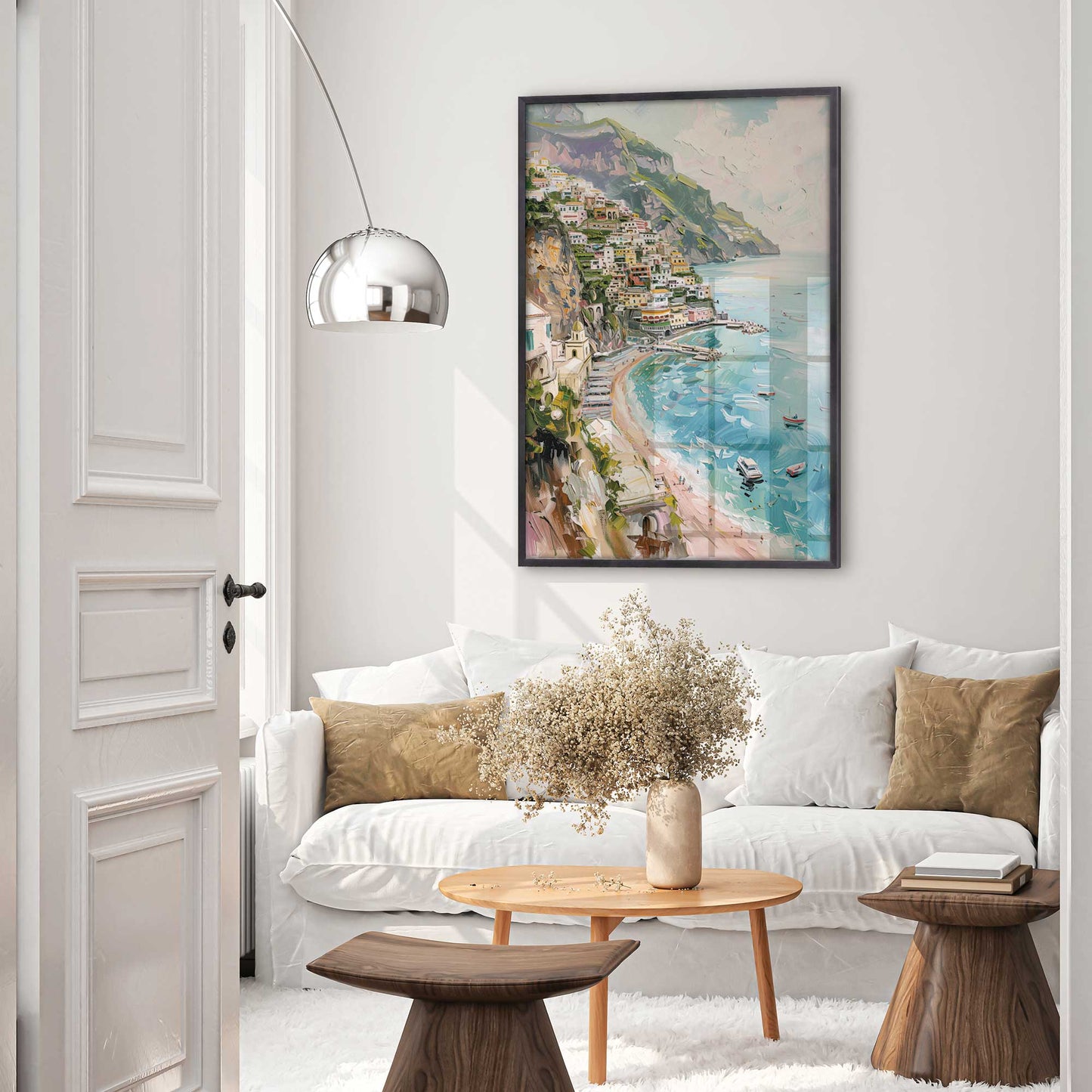 Dreamy Amalfi Coastline Art Print