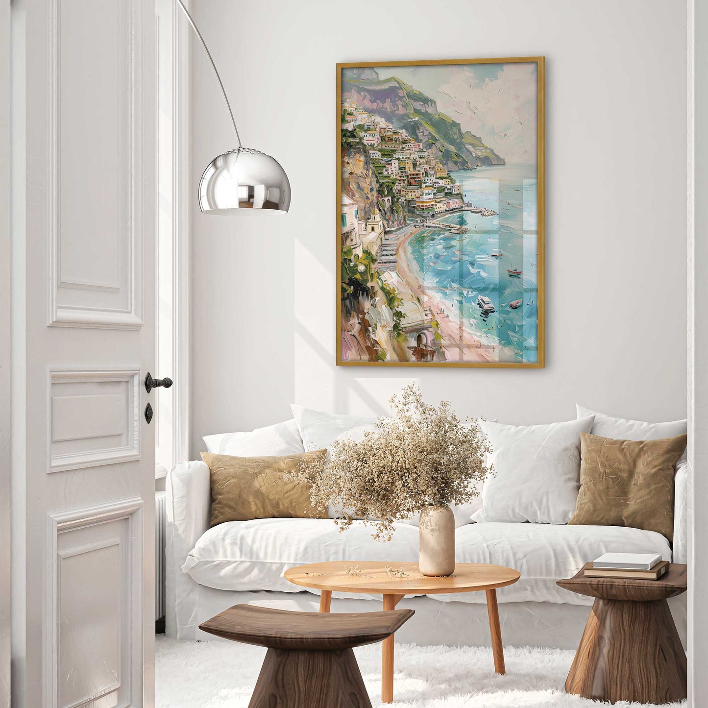 Dreamy Amalfi Coastline Art Print