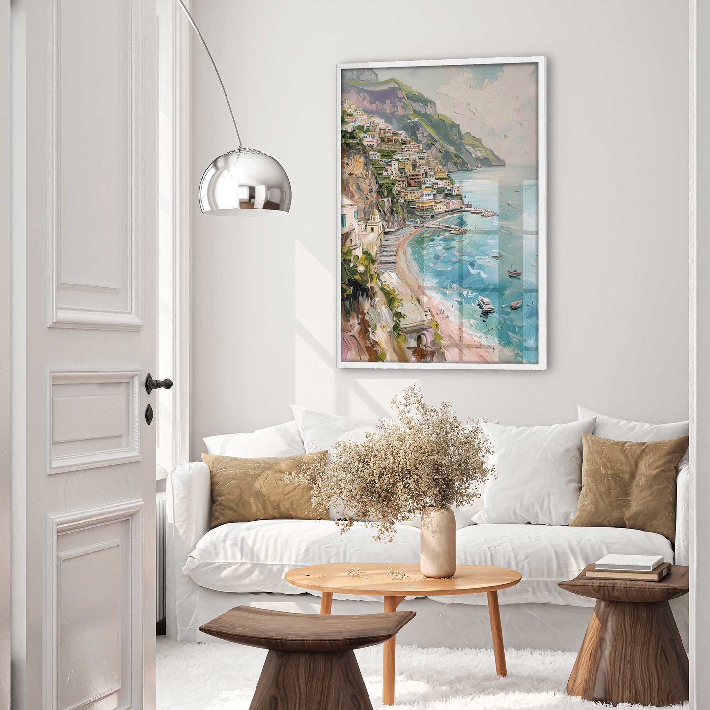 Dreamy Amalfi Coastline Art Print