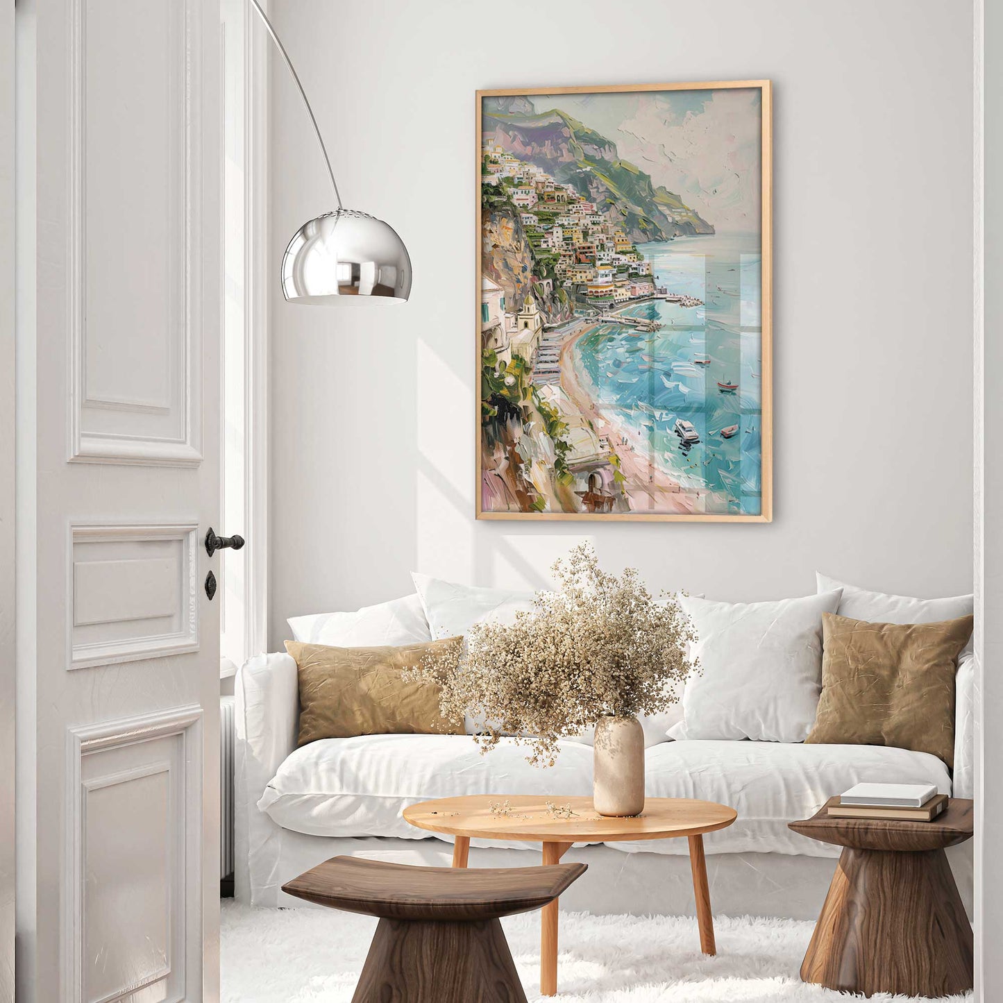 Dreamy Amalfi Coastline Art Print