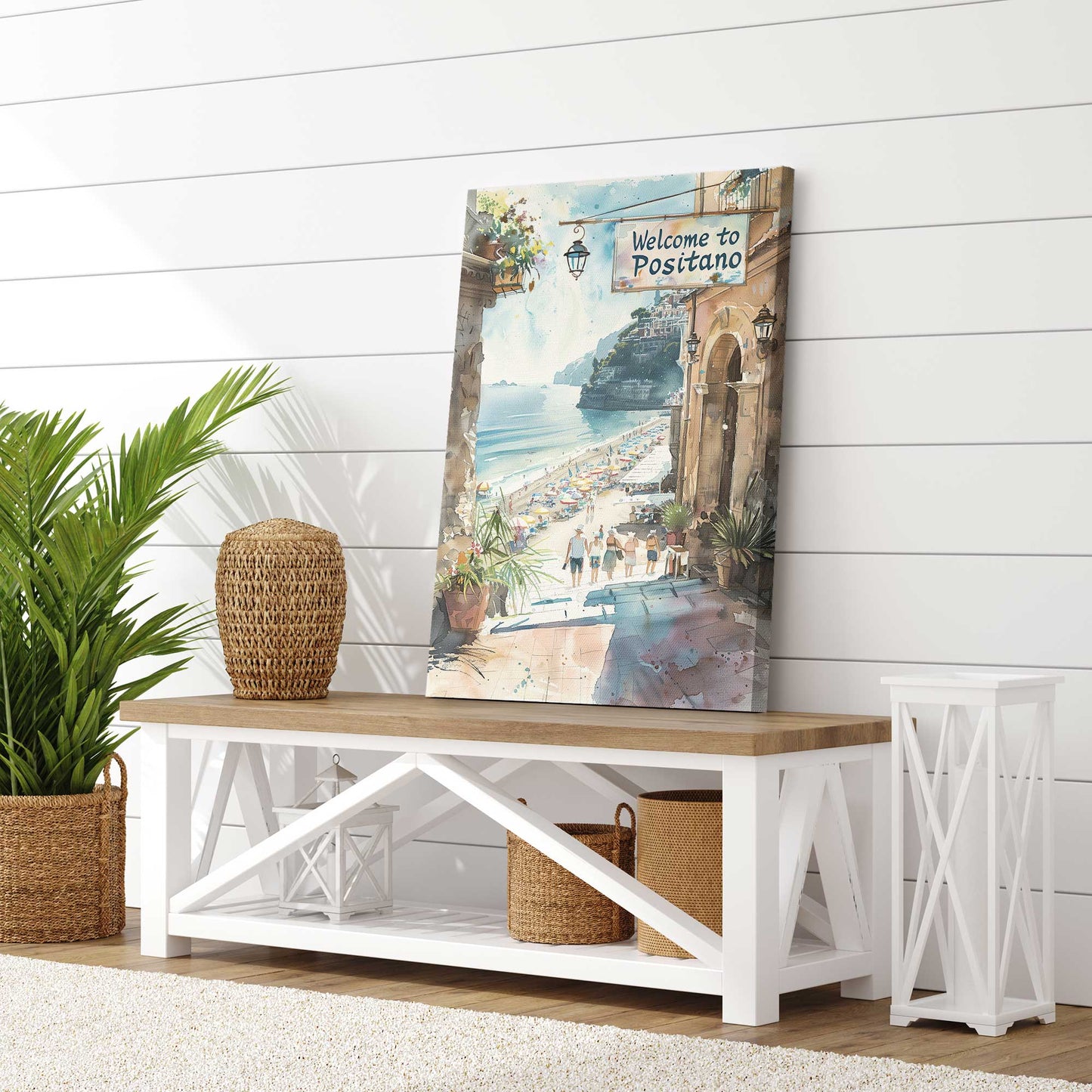 Welcome to Positano Canvas Print