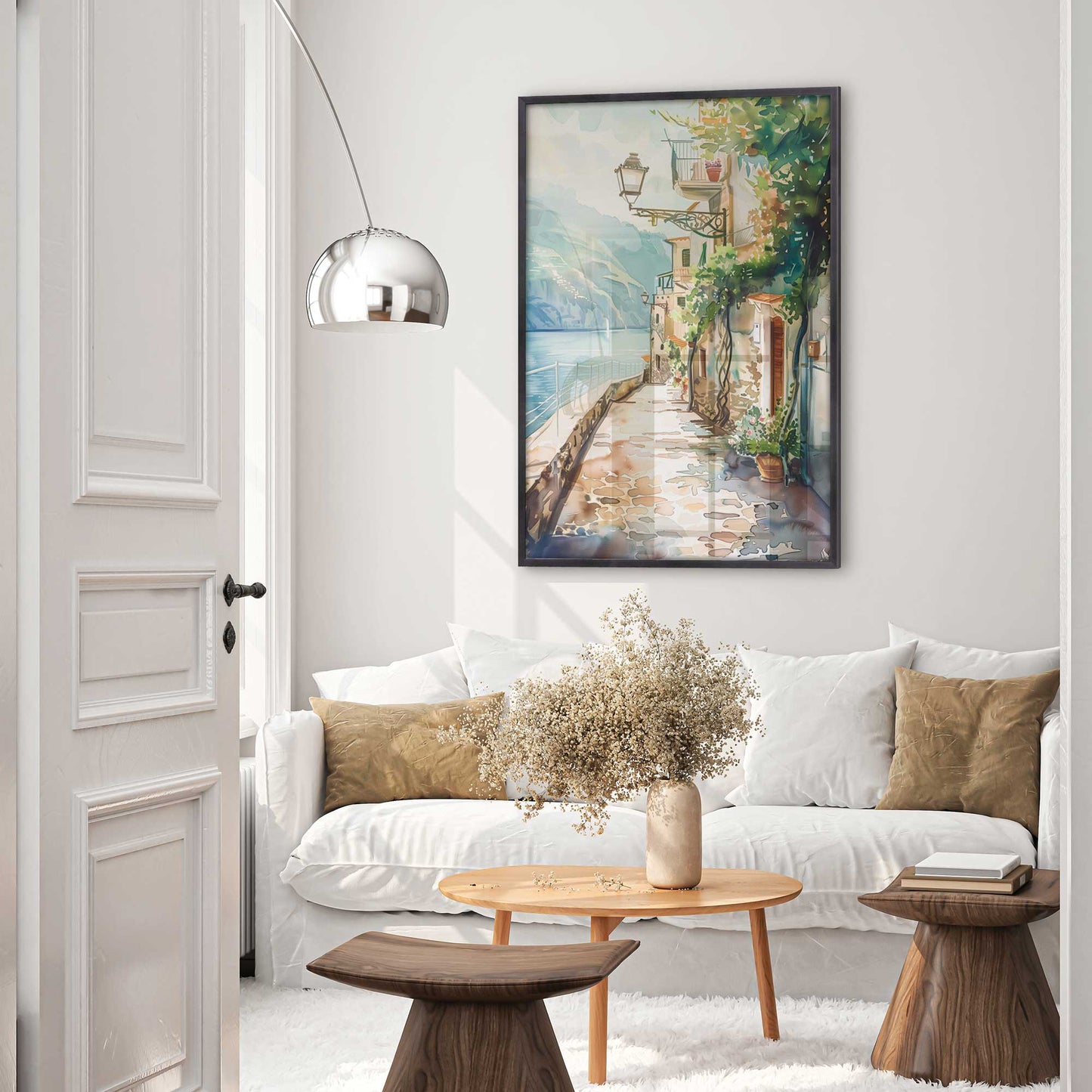 Coastal Pathway in Italy Art Print