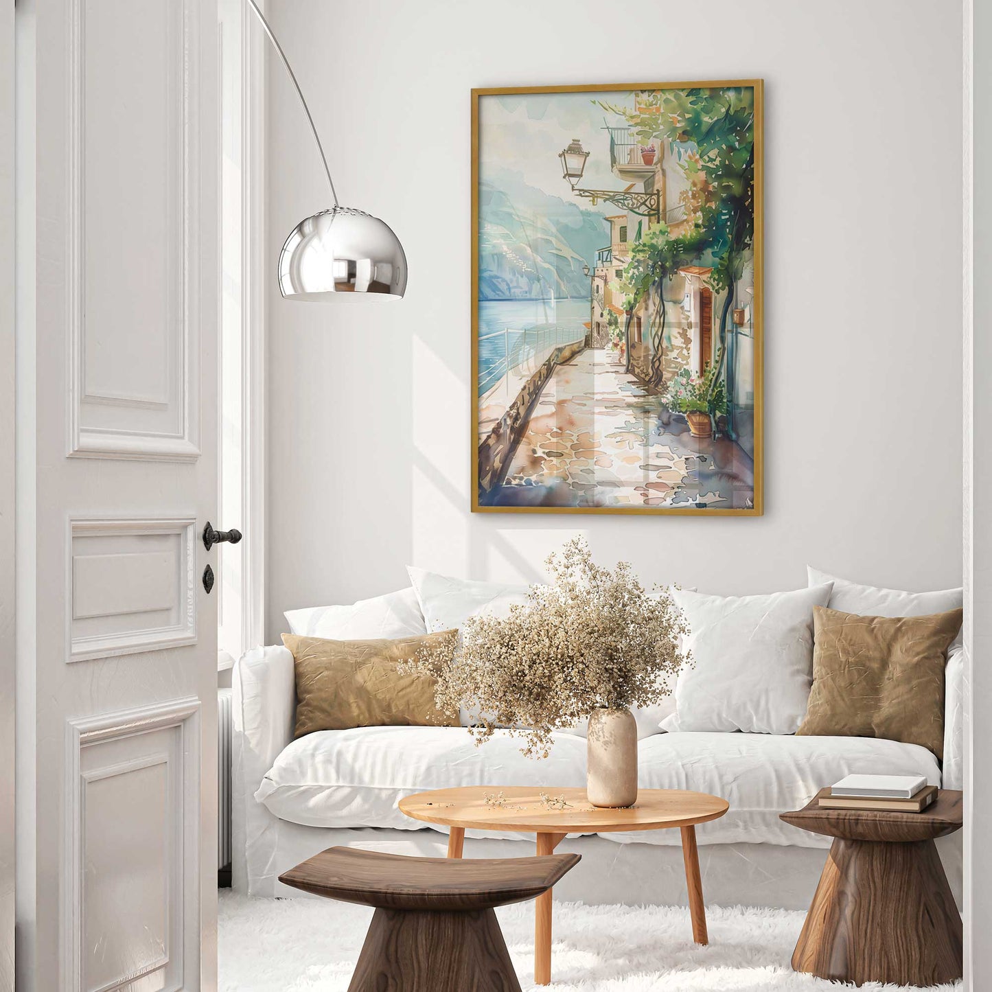 Coastal Pathway in Italy Art Print