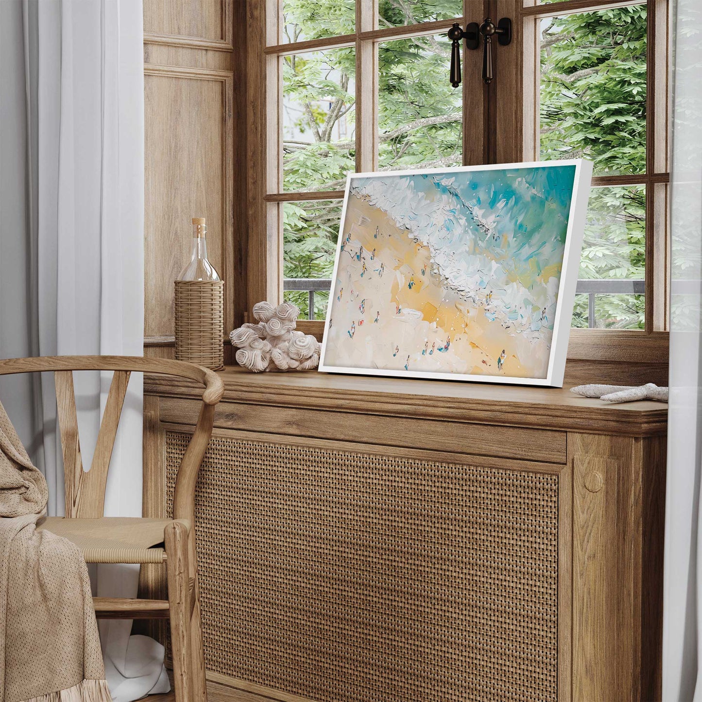 Summer Shoreline v1 Art Print