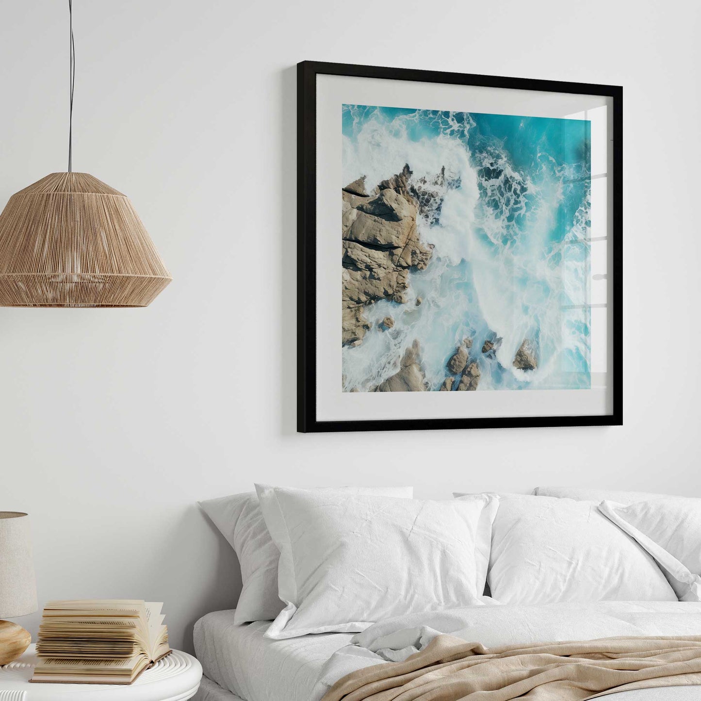 Crashing Waves From Above v2 Art Print