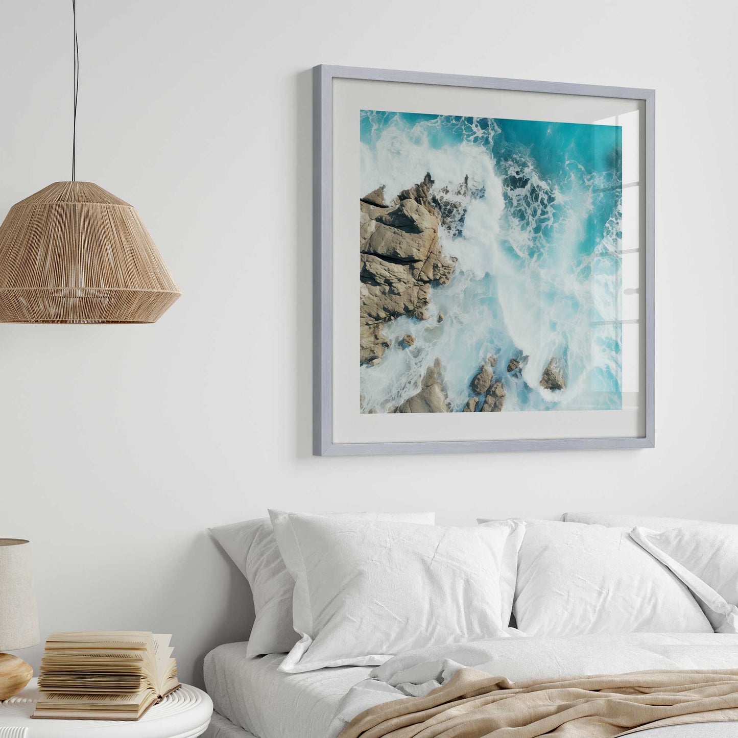 Crashing Waves From Above v2 Art Print