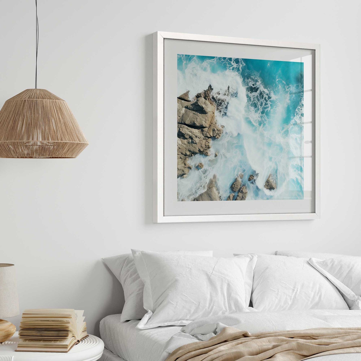 Crashing Waves From Above v2 Art Print
