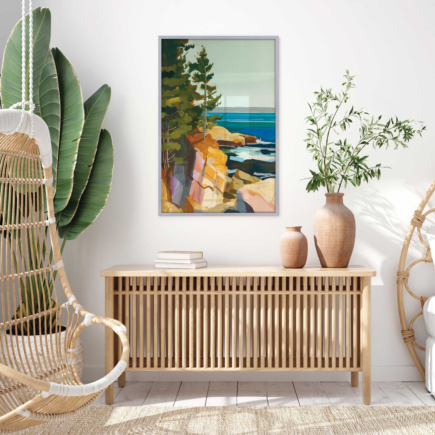 Rocky Shoreline View I Art Print