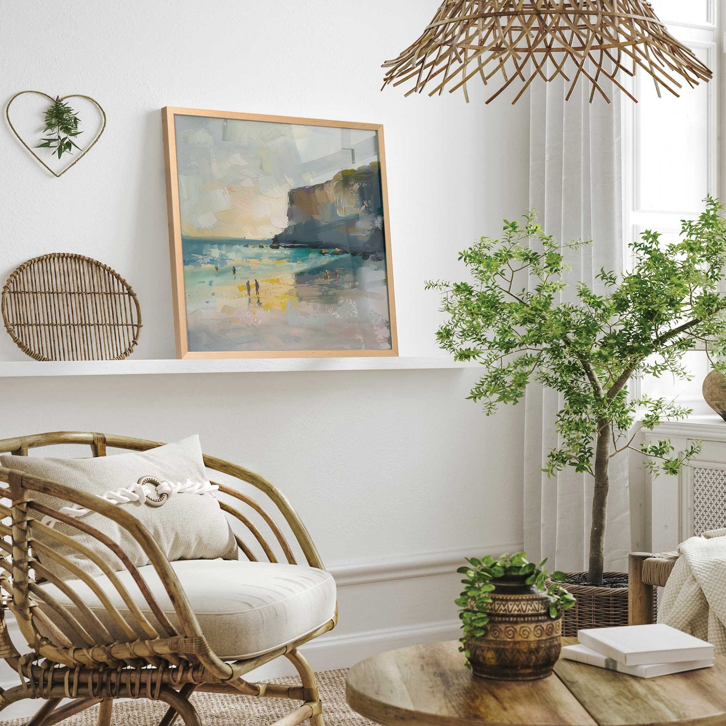 Lazy Day by the Cliffs II Art Print