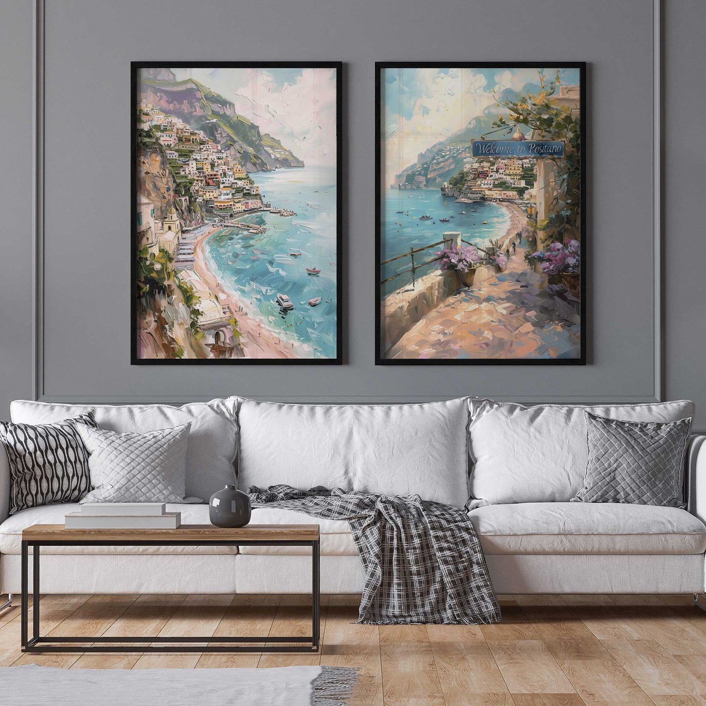 Colors of the Italian Coast Art Print, Set of 2