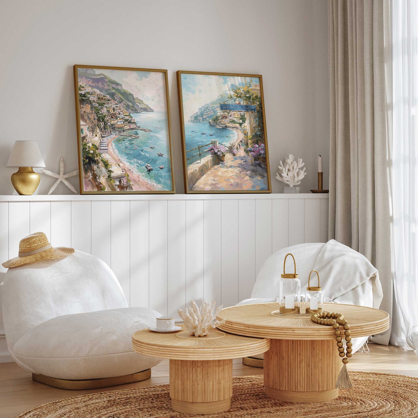 Colors of the Italian Coast Art Print, Set of 2