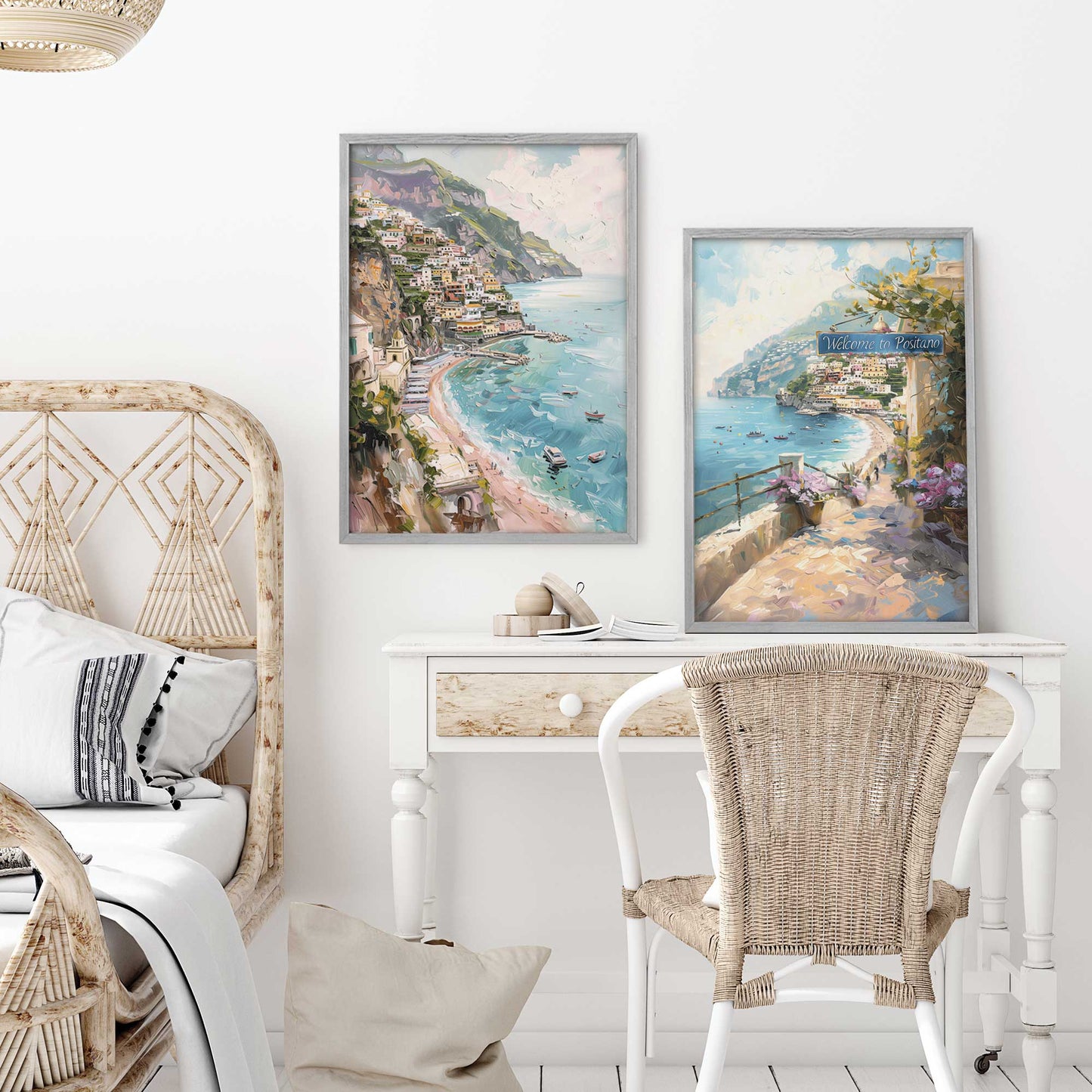 Colors of the Italian Coast Art Print, Set of 2