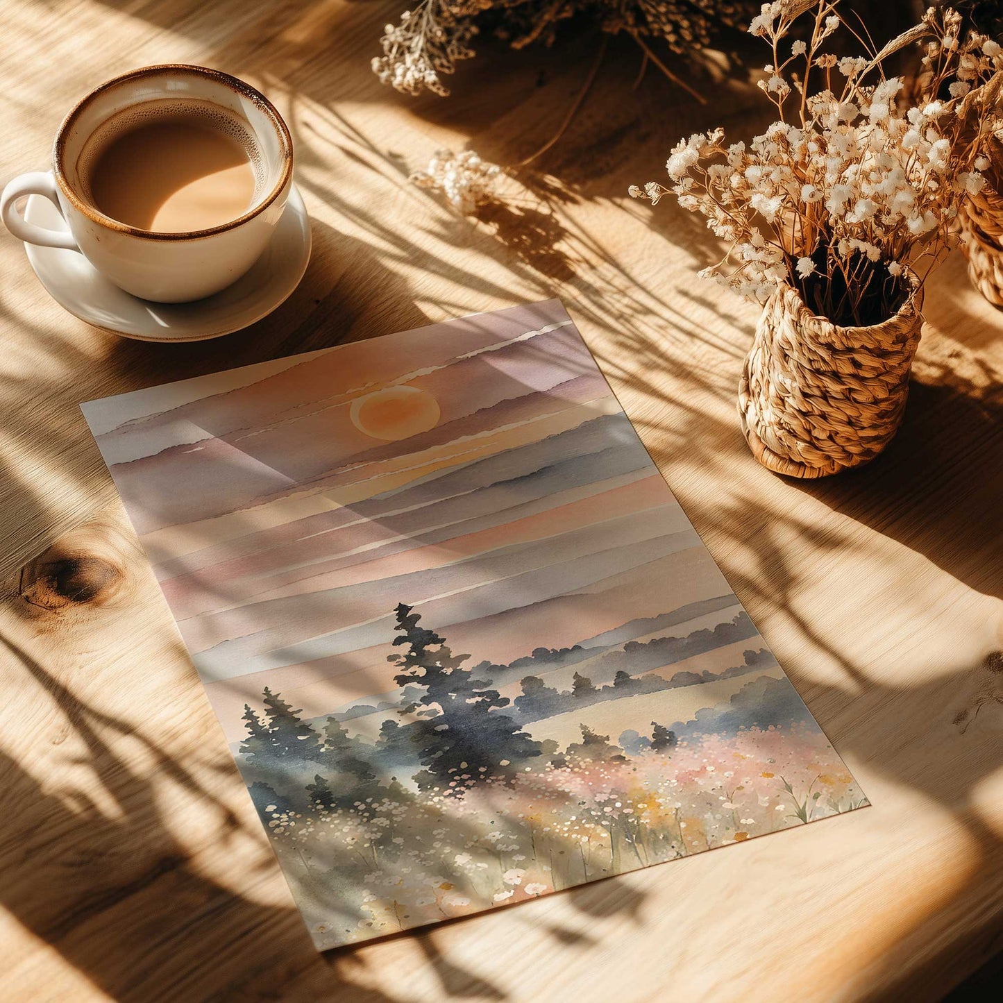 Dreamy Pastel Landscape II Art Print