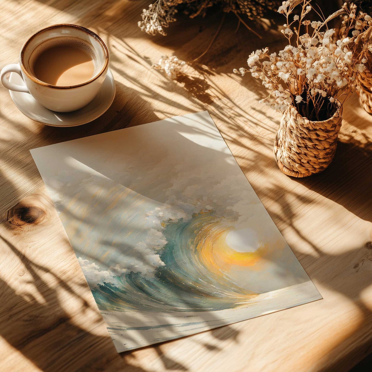 Sunset Waves II Art Print