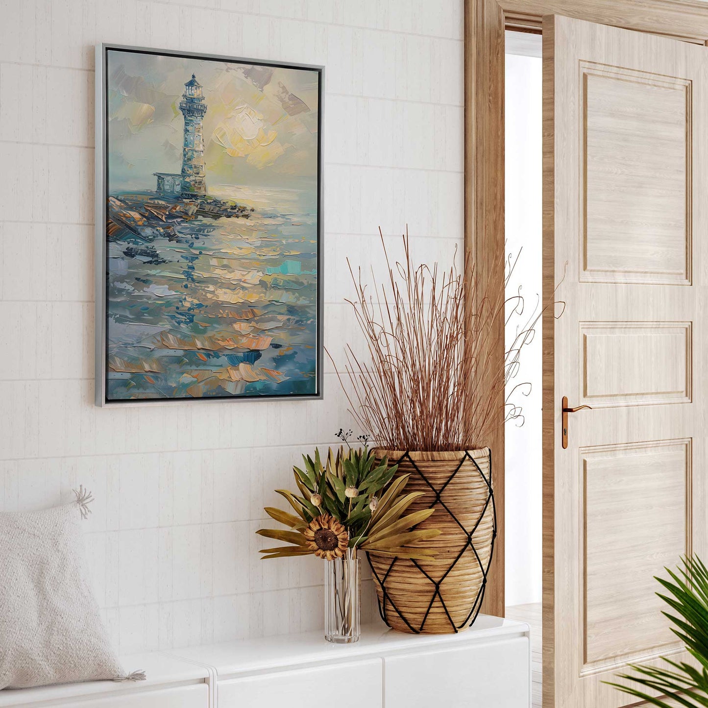 Lighthouse at Dusk Canvas Print