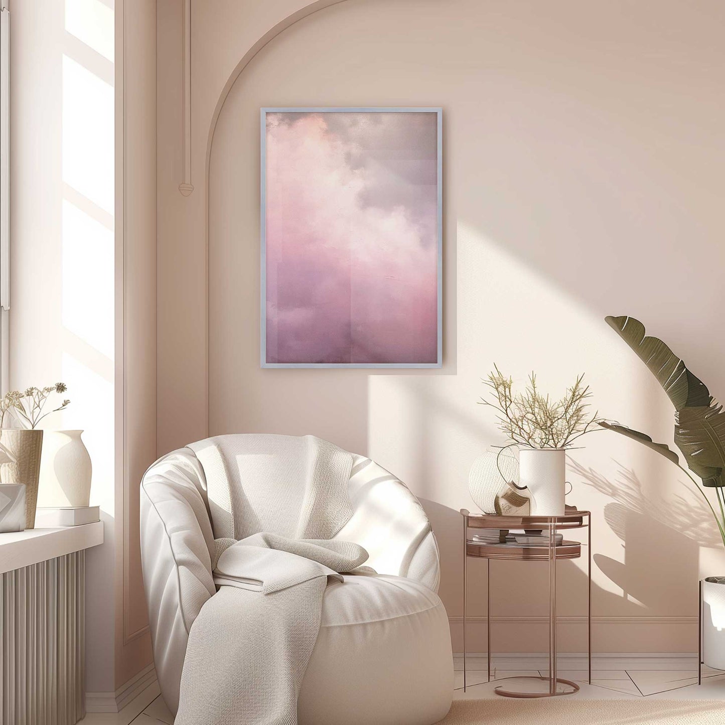 Soft Pink Clouds II Art Print