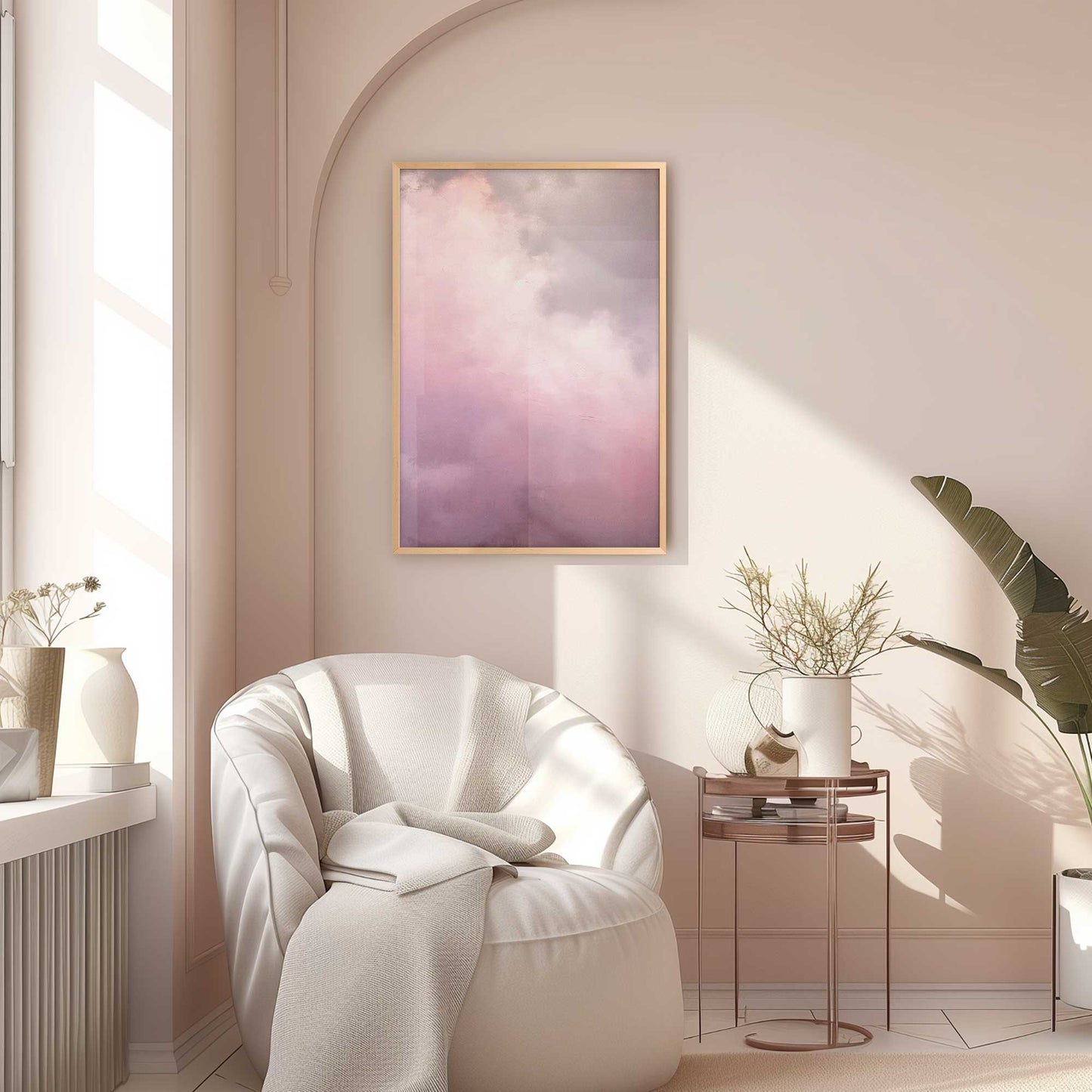 Soft Pink Clouds II Art Print