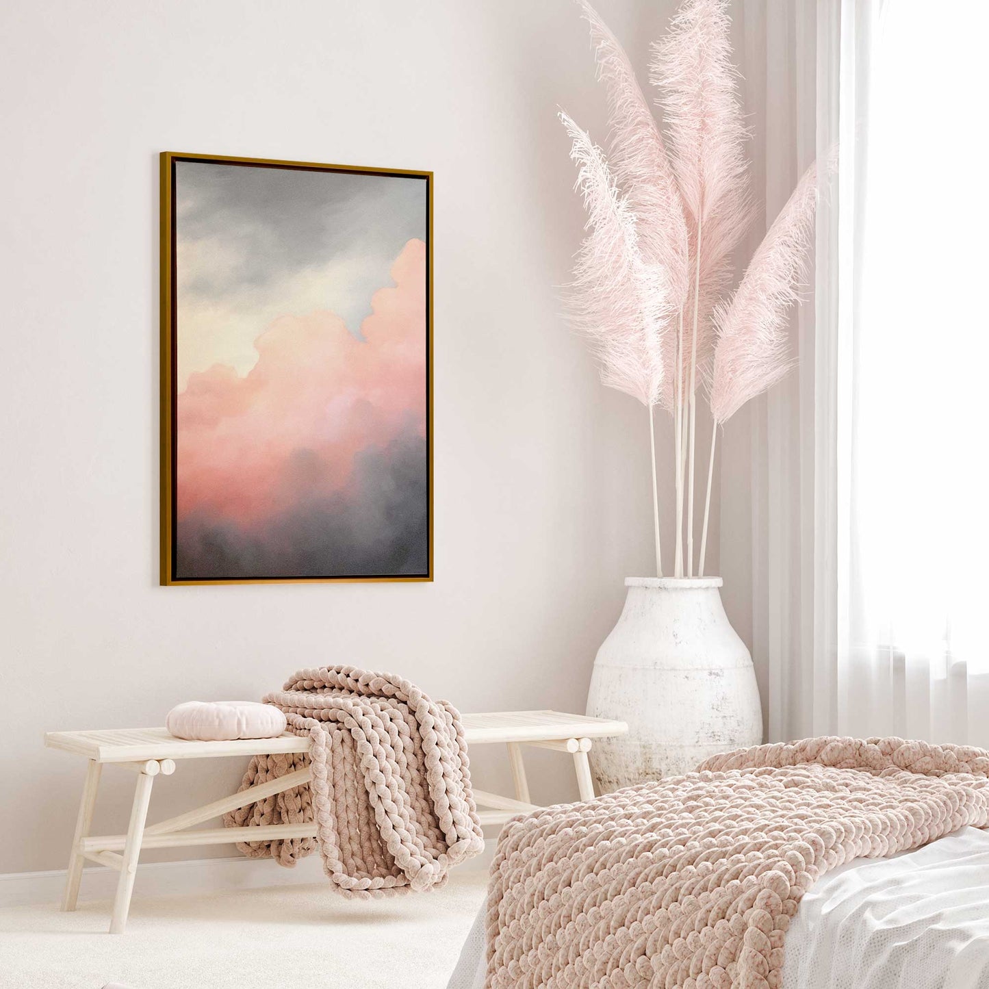 Moody Sunset Clouds I Canvas Print
