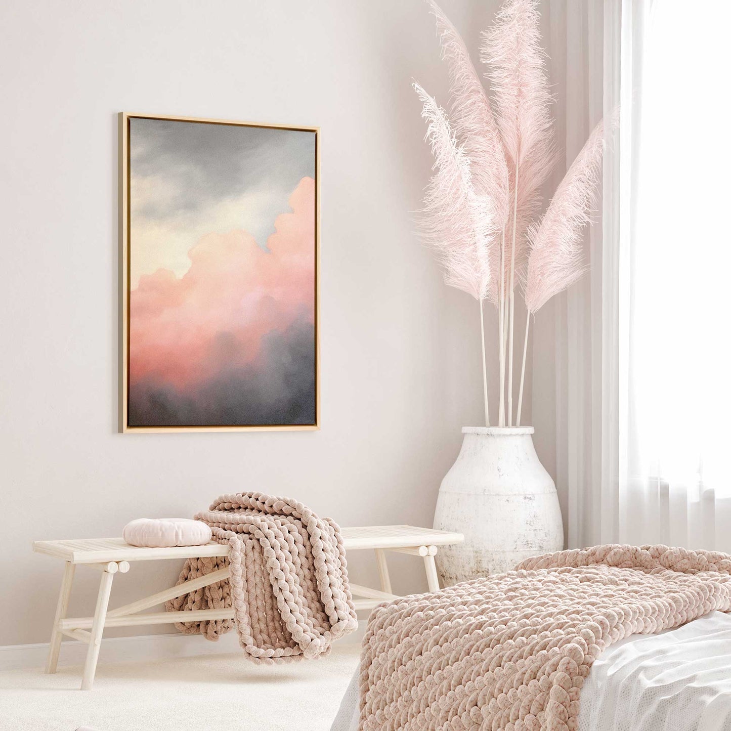 Moody Sunset Clouds I Canvas Print