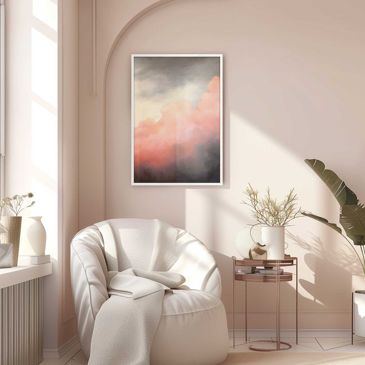 Moody Sunset Clouds I Art Print