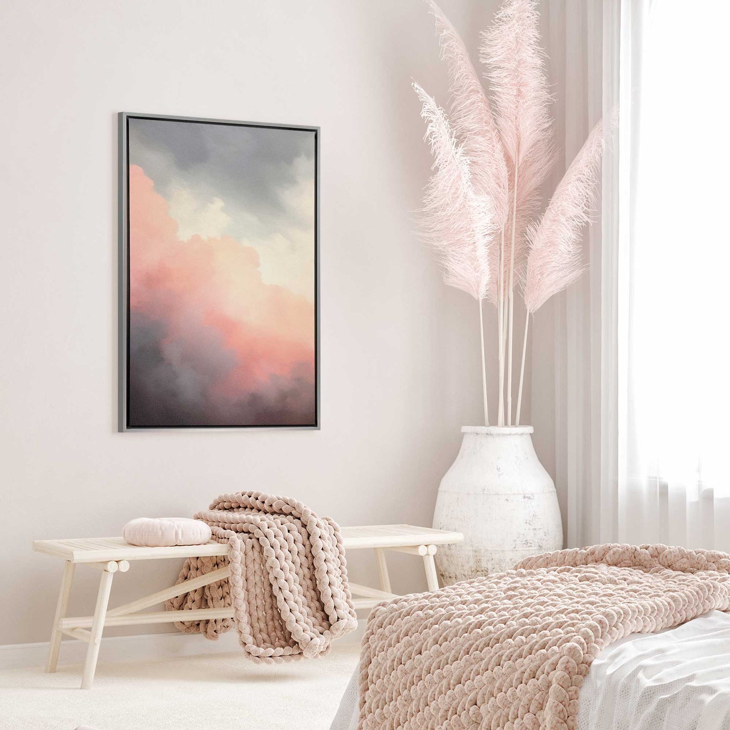 Moody Sunset Clouds II Canvas Print