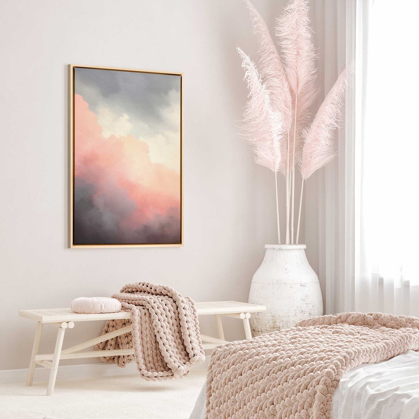 Moody Sunset Clouds II Canvas Print