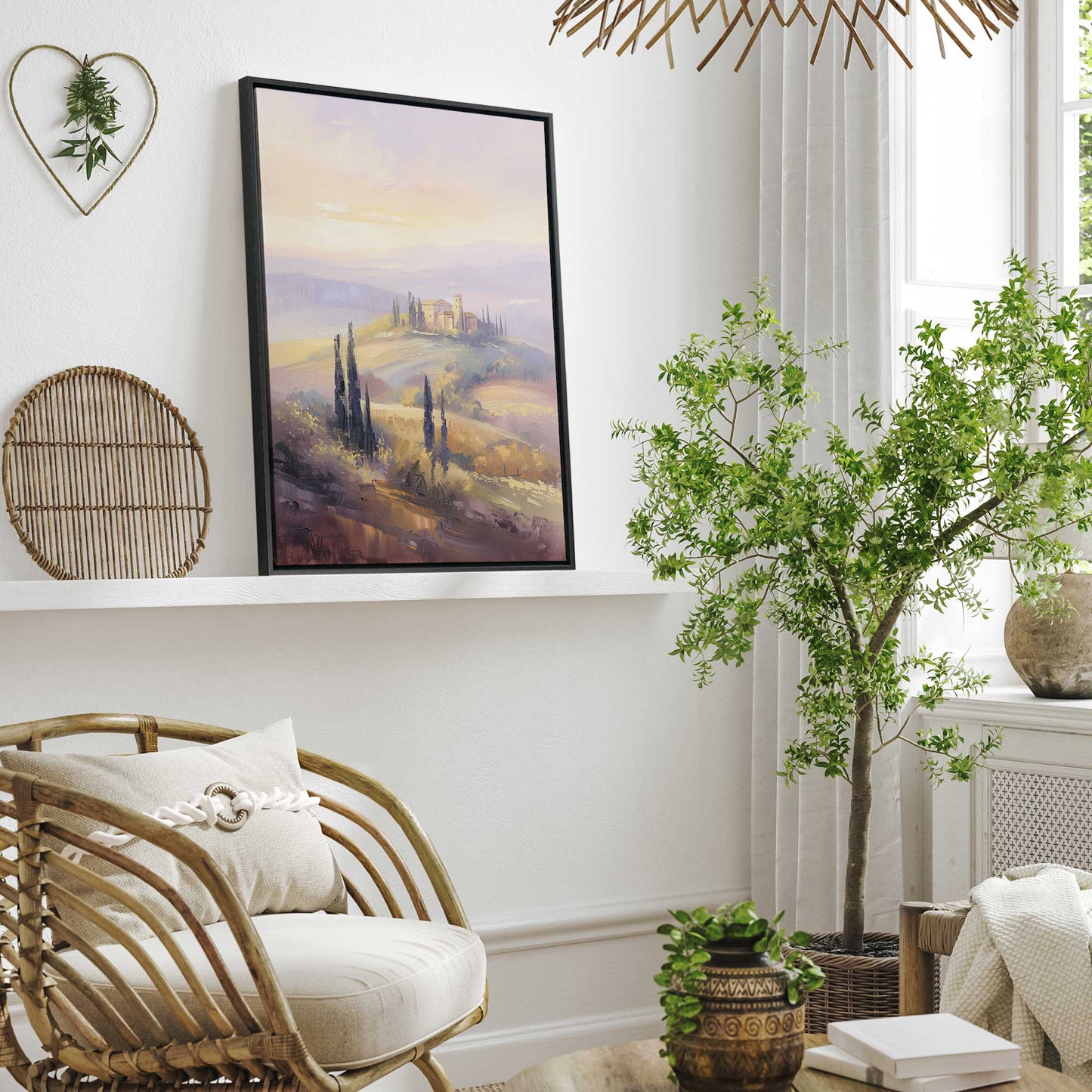 Glowing Tuscan Landscape I Canvas Print