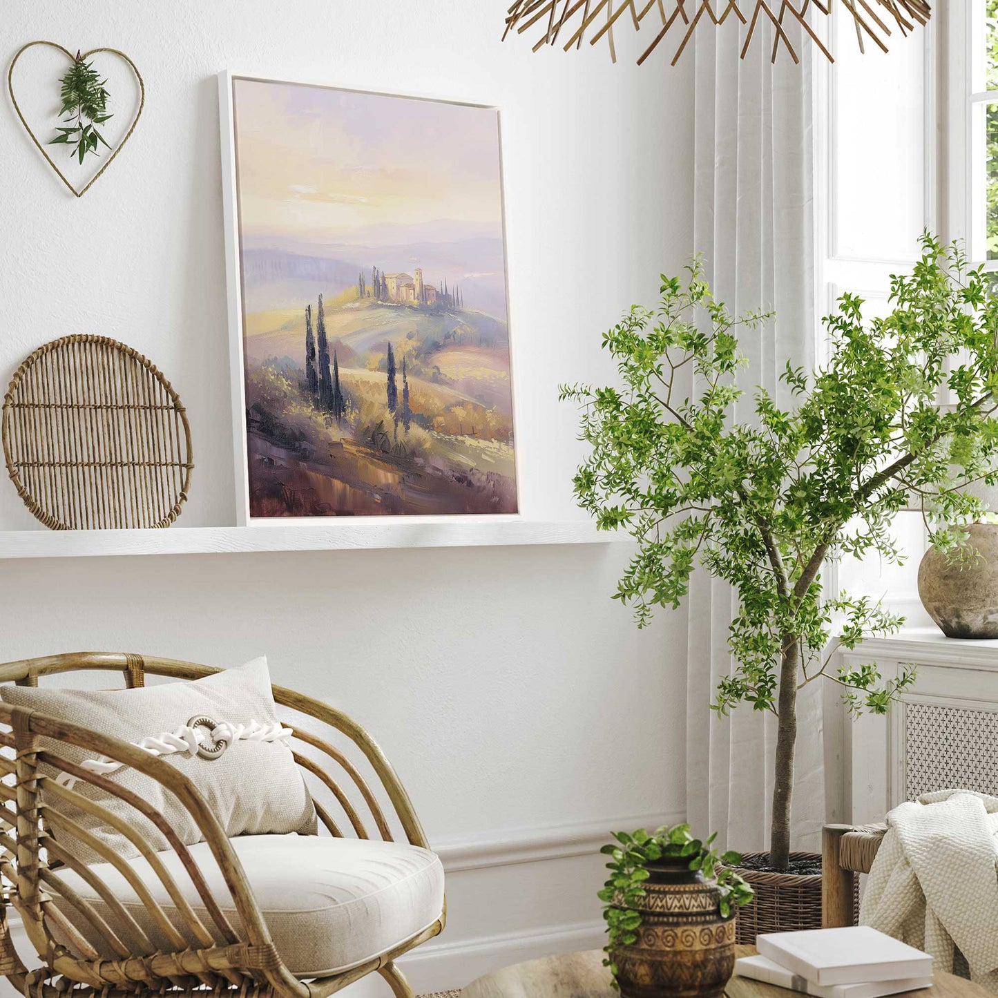 Glowing Tuscan Landscape I Canvas Print