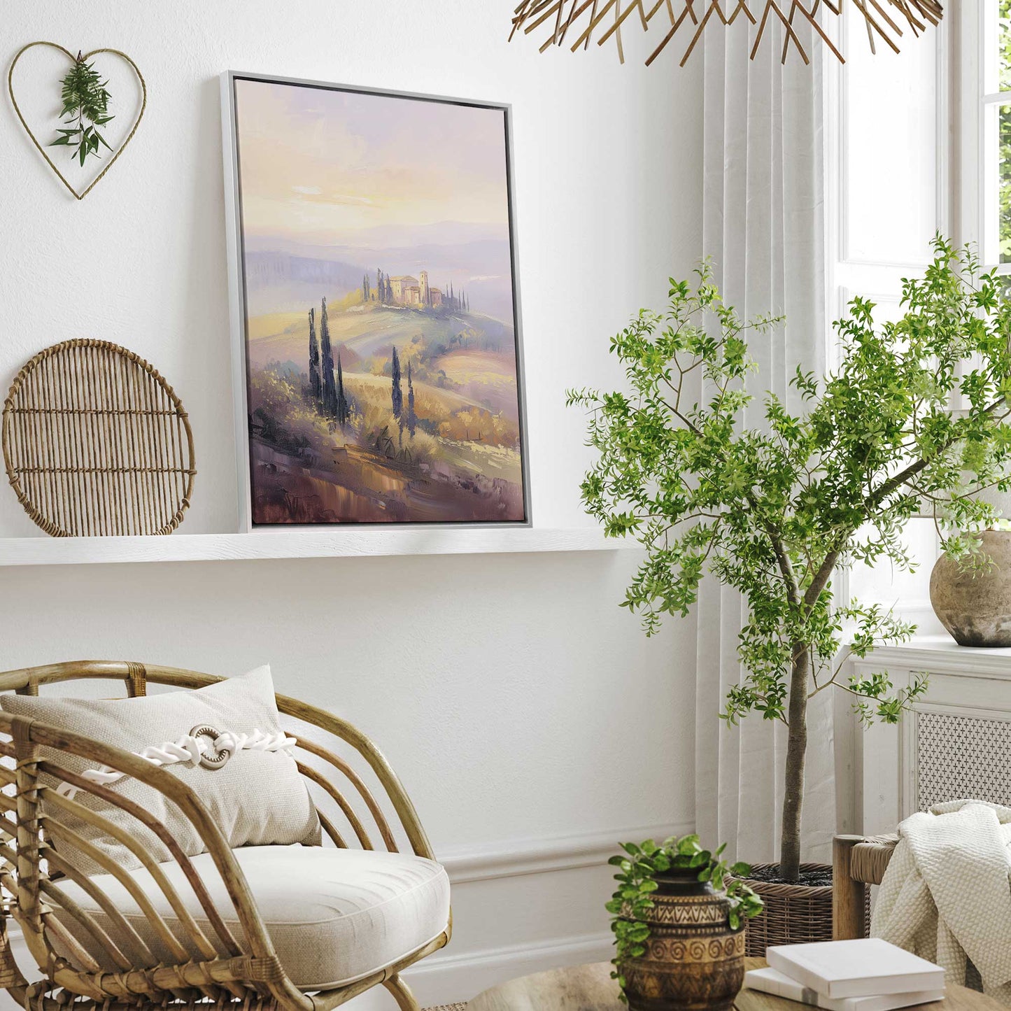 Glowing Tuscan Landscape I Canvas Print