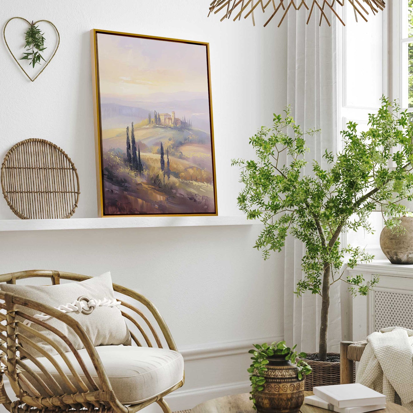 Glowing Tuscan Landscape I Canvas Print