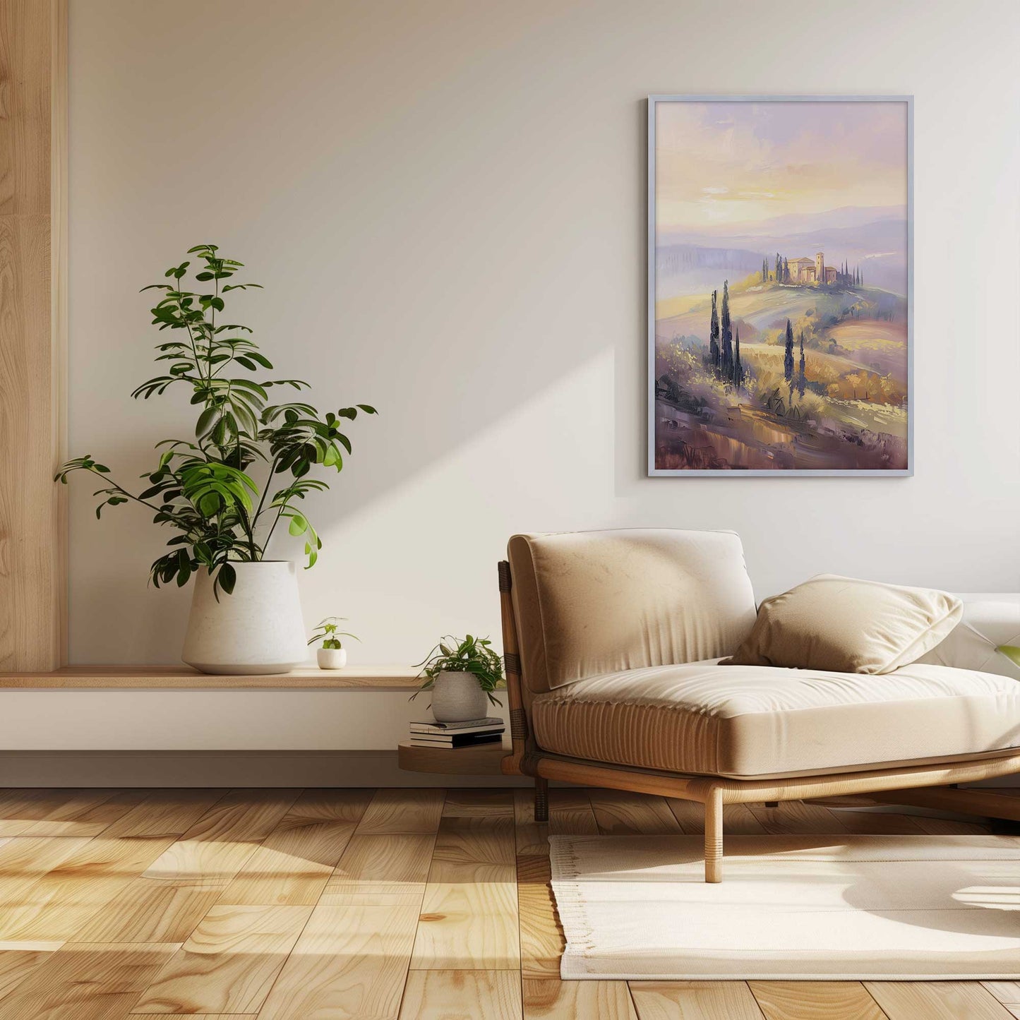 Glowing Tuscan Landscape I Art Print
