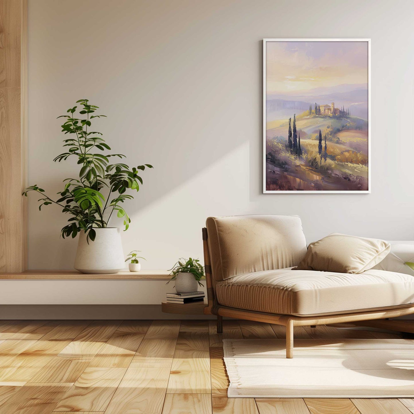 Glowing Tuscan Landscape I Art Print
