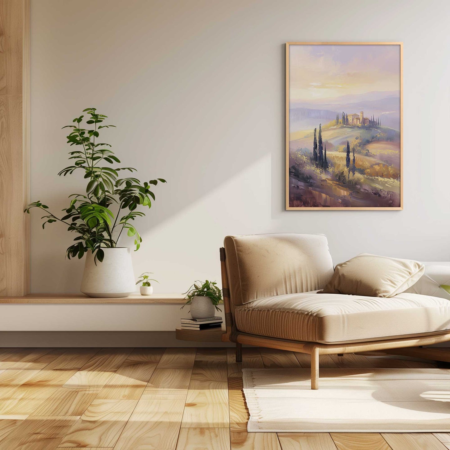 Glowing Tuscan Landscape I Art Print