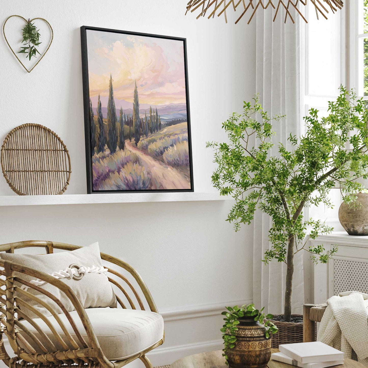 Glowing Tuscan Landscape II Canvas Print