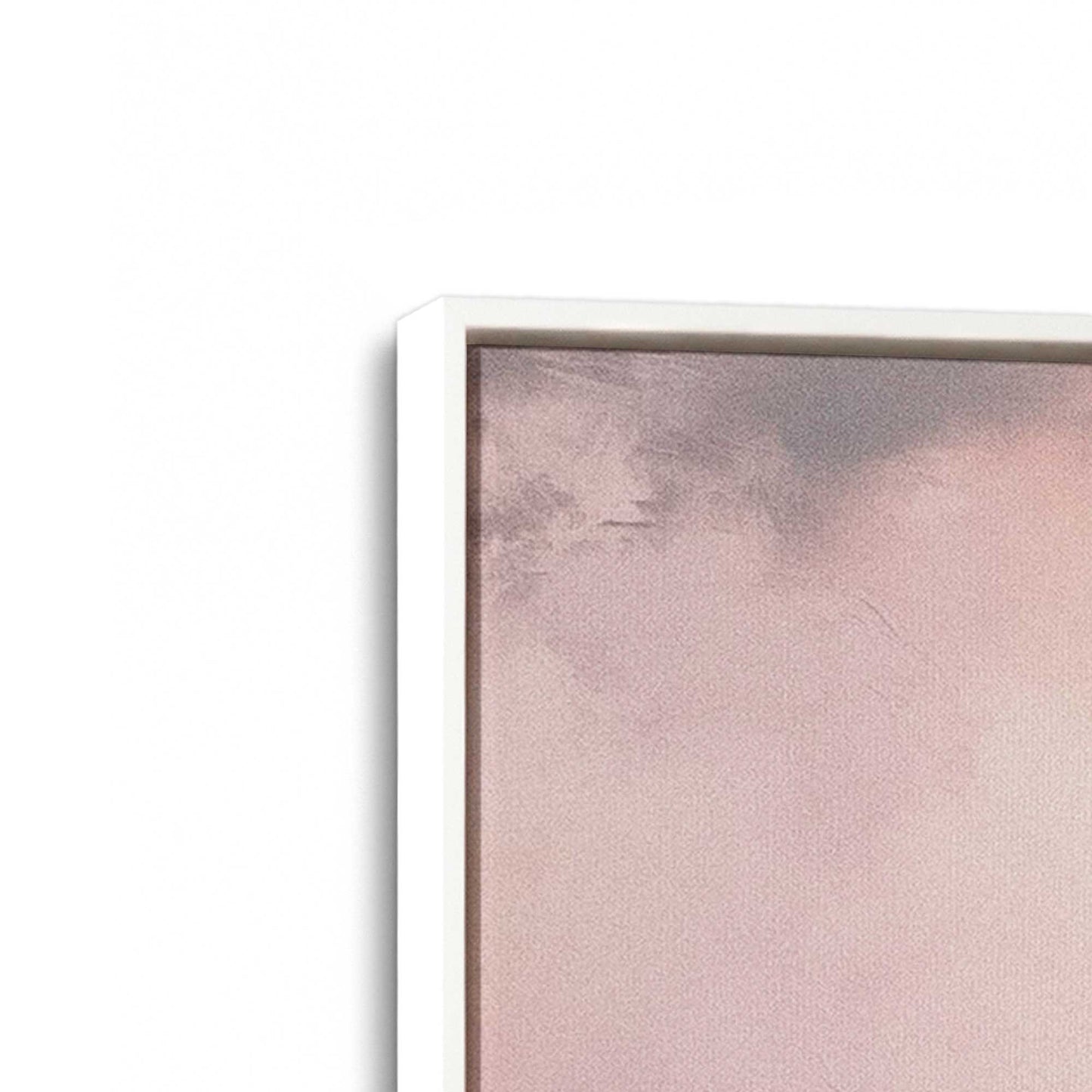 Soft Pink Clouds Canvas Print, Set of 2