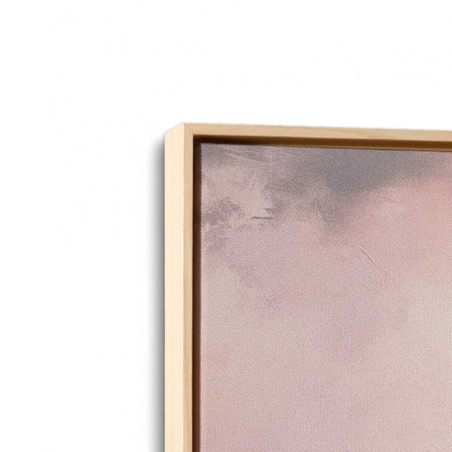 Soft Pink Clouds Canvas Print, Set of 2