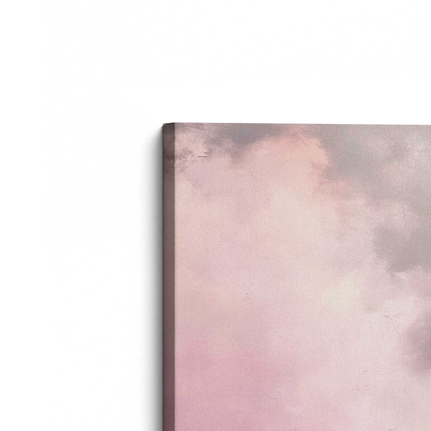 Soft Pink Clouds Canvas Print, Set of 2
