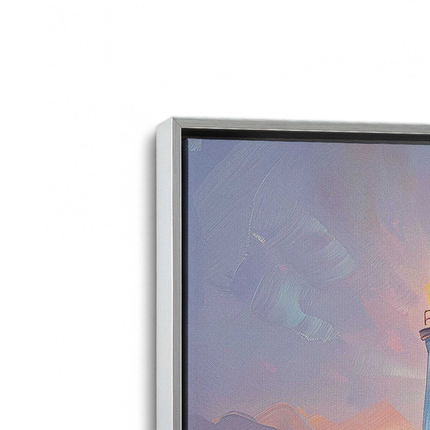 Bright Sunset Sail Canvas Print, Set of 2