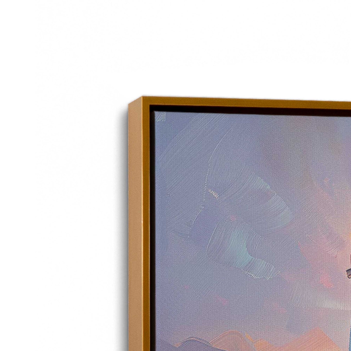 Bright Sunset Sail Canvas Print, Set of 2