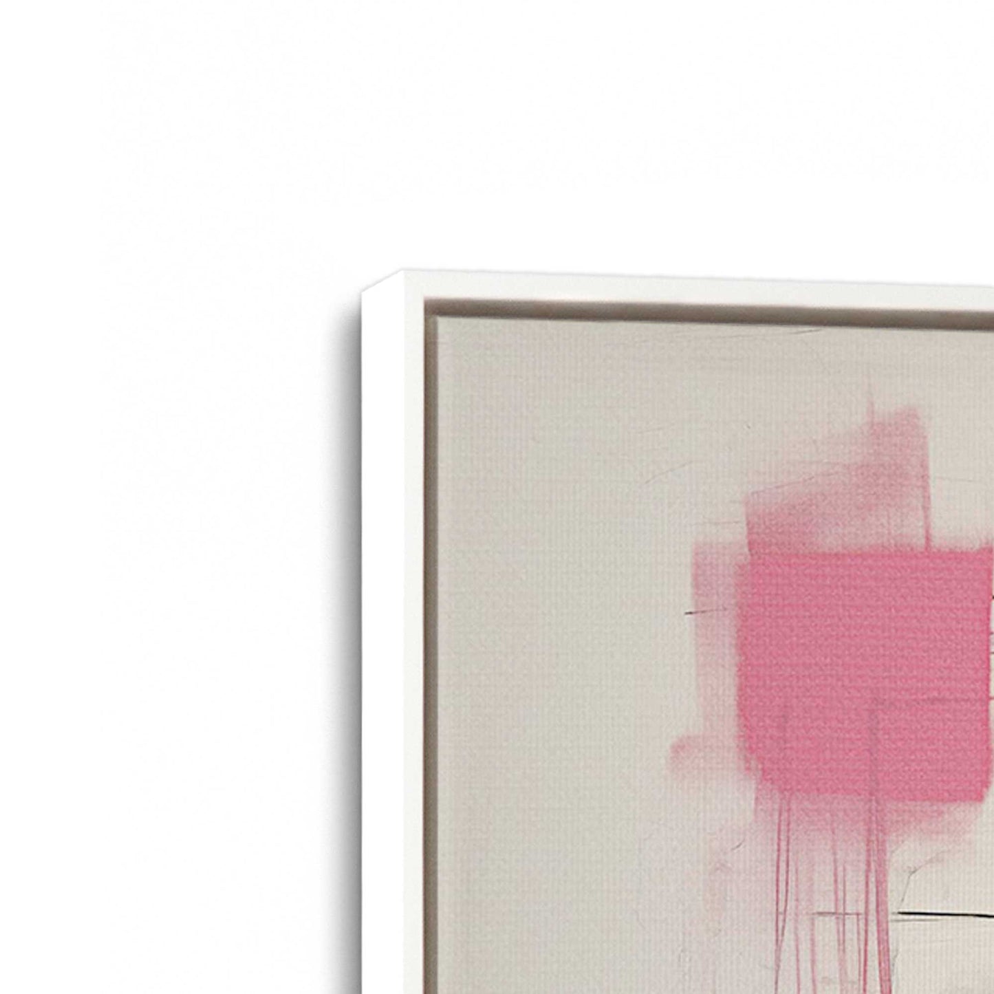 Pink and Black Energy Canvas Print, Set of 2