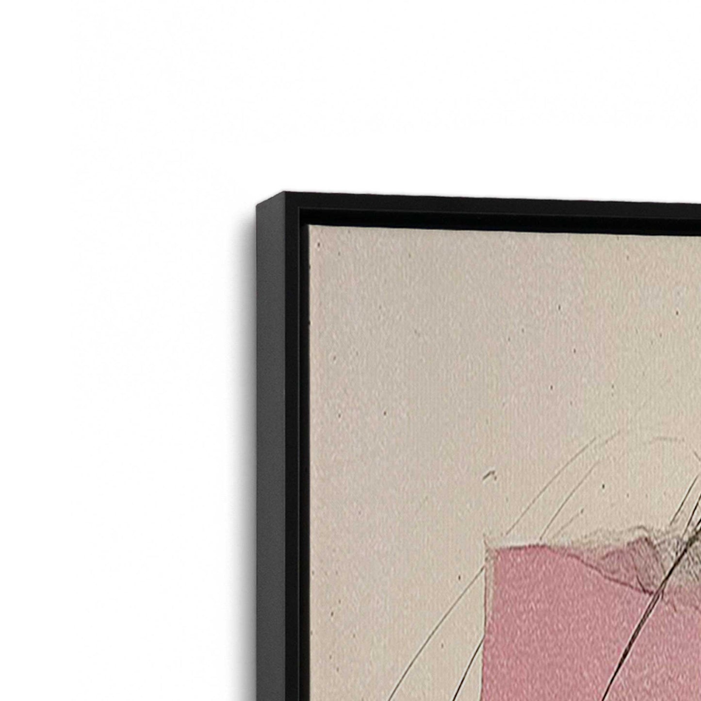 Black and Pink Echoes Canvas Print, Set of 2