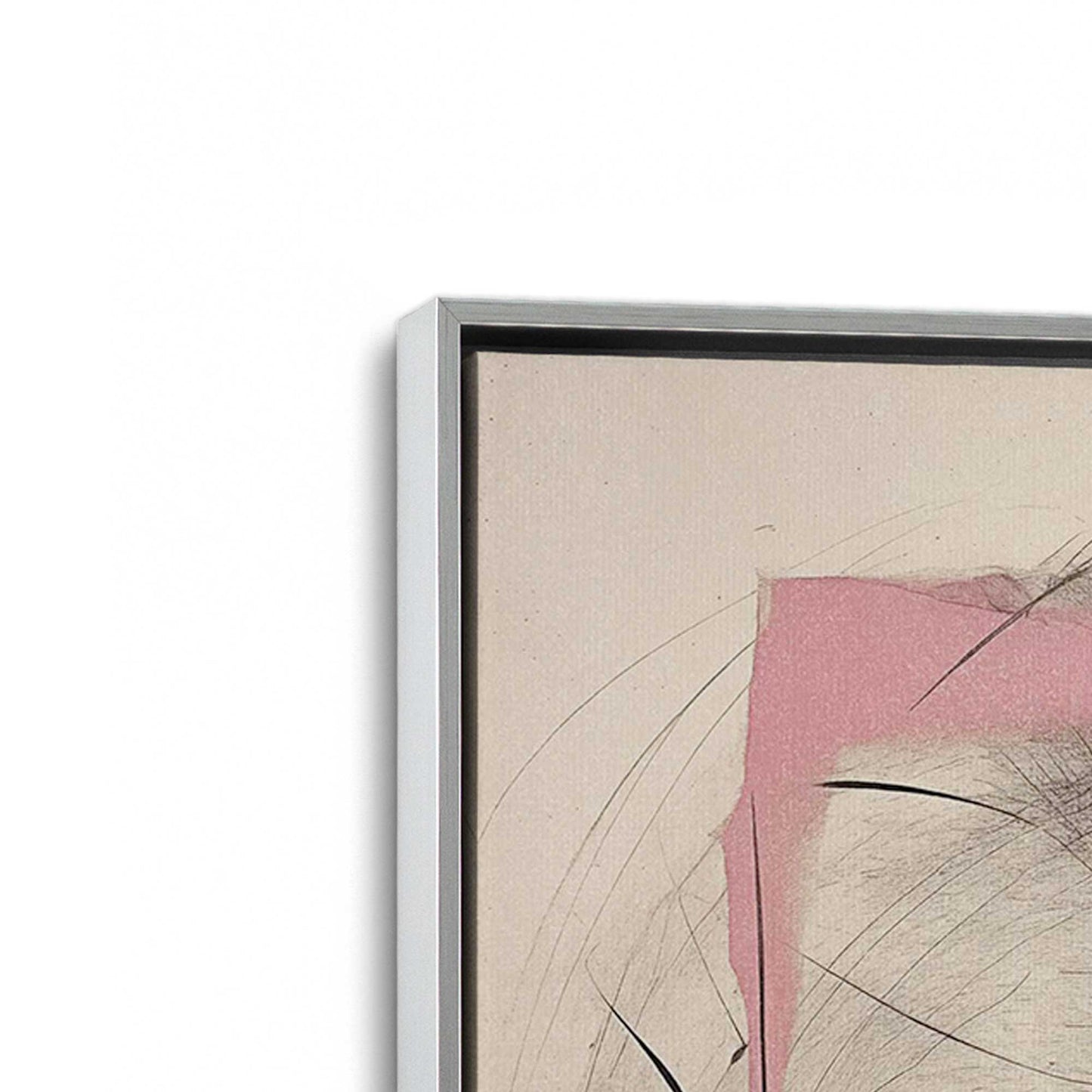Black and Pink Echoes Canvas Print, Set of 2