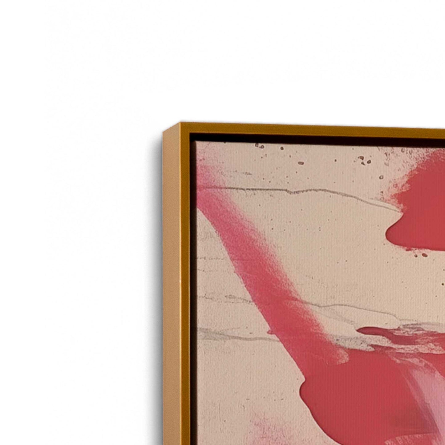 Bold Pink and Red Abstract Canvas Print, Set of 2