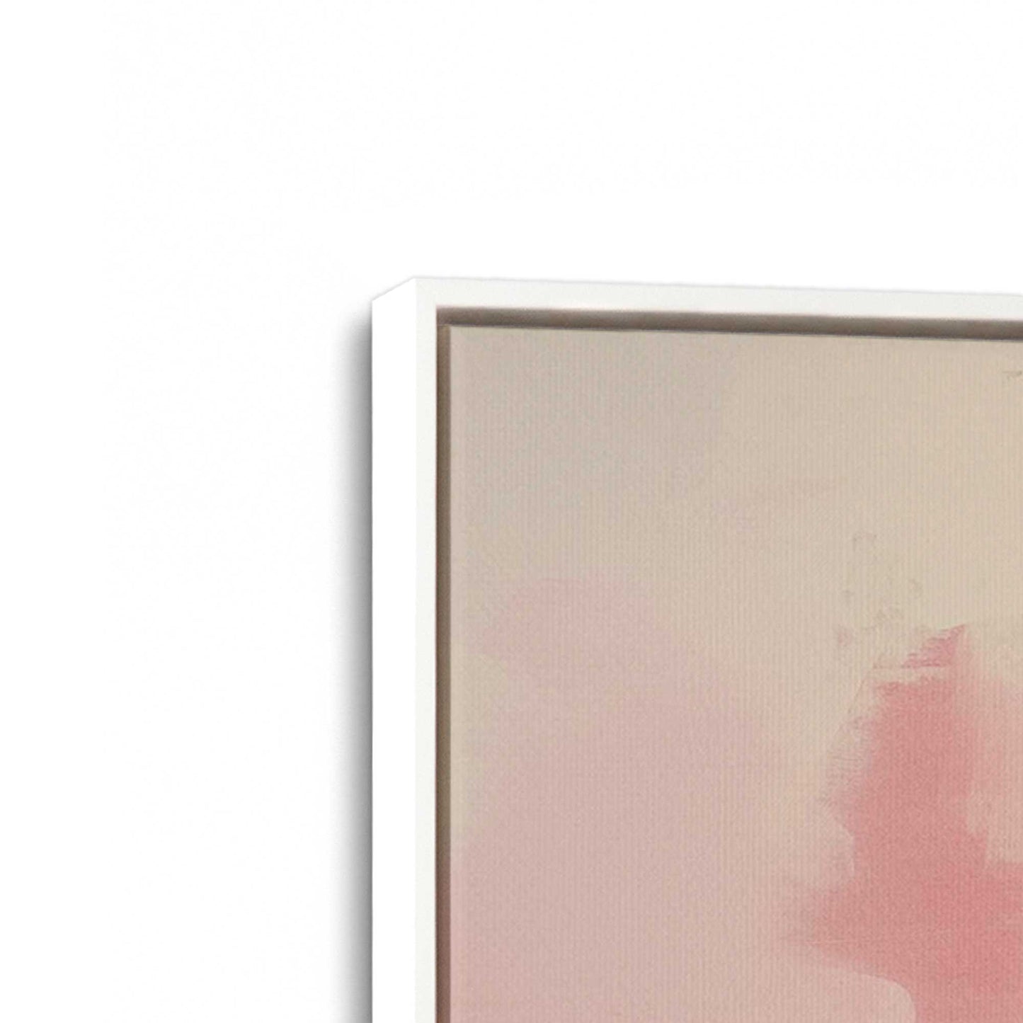 Pink Noise Abstract Canvas Print, Set of 2