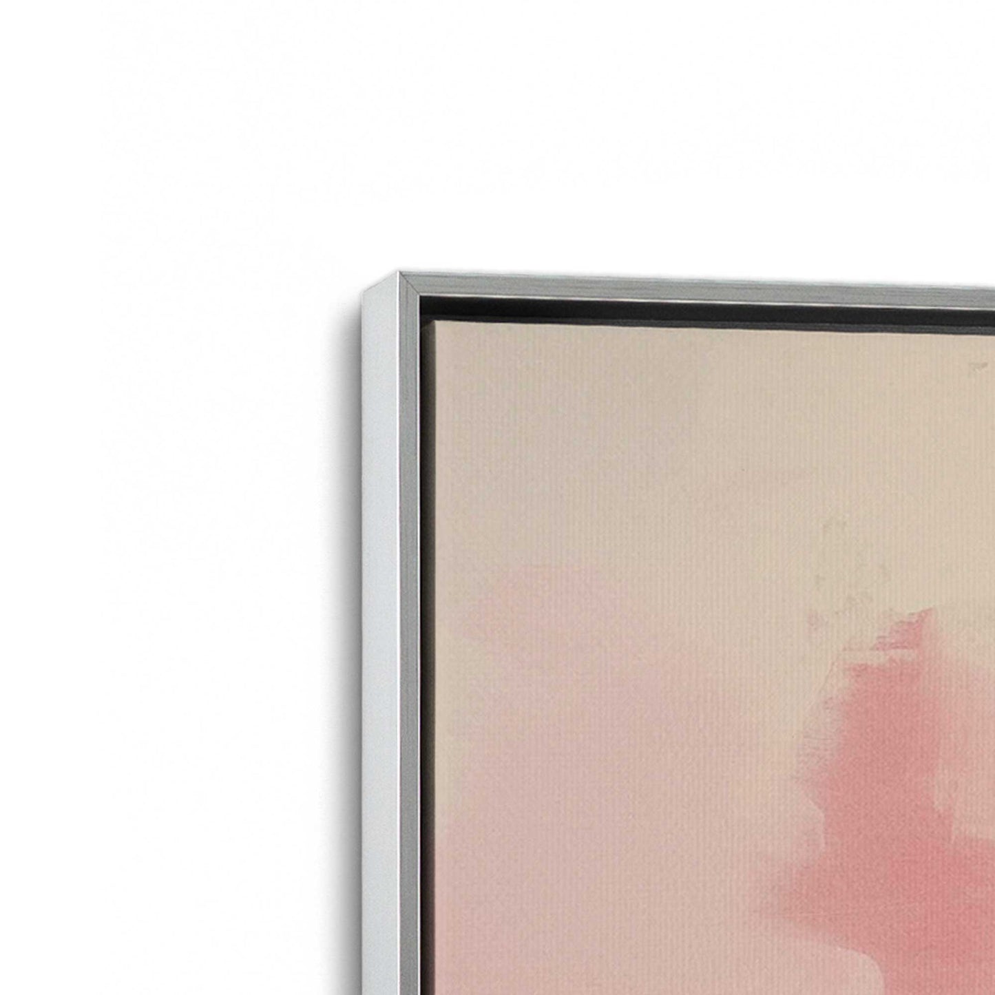Pink Noise Abstract Canvas Print, Set of 2
