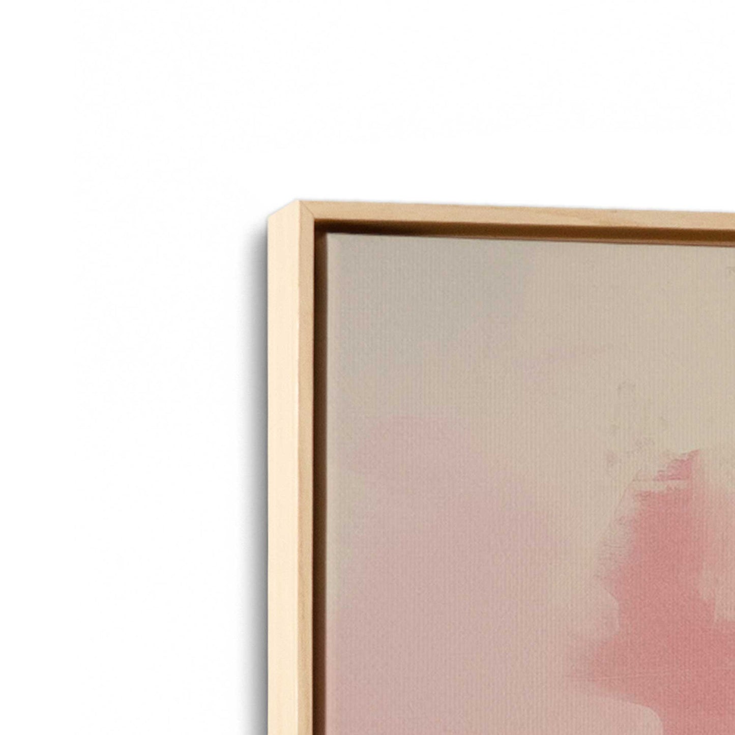 Pink Noise Abstract Canvas Print, Set of 2