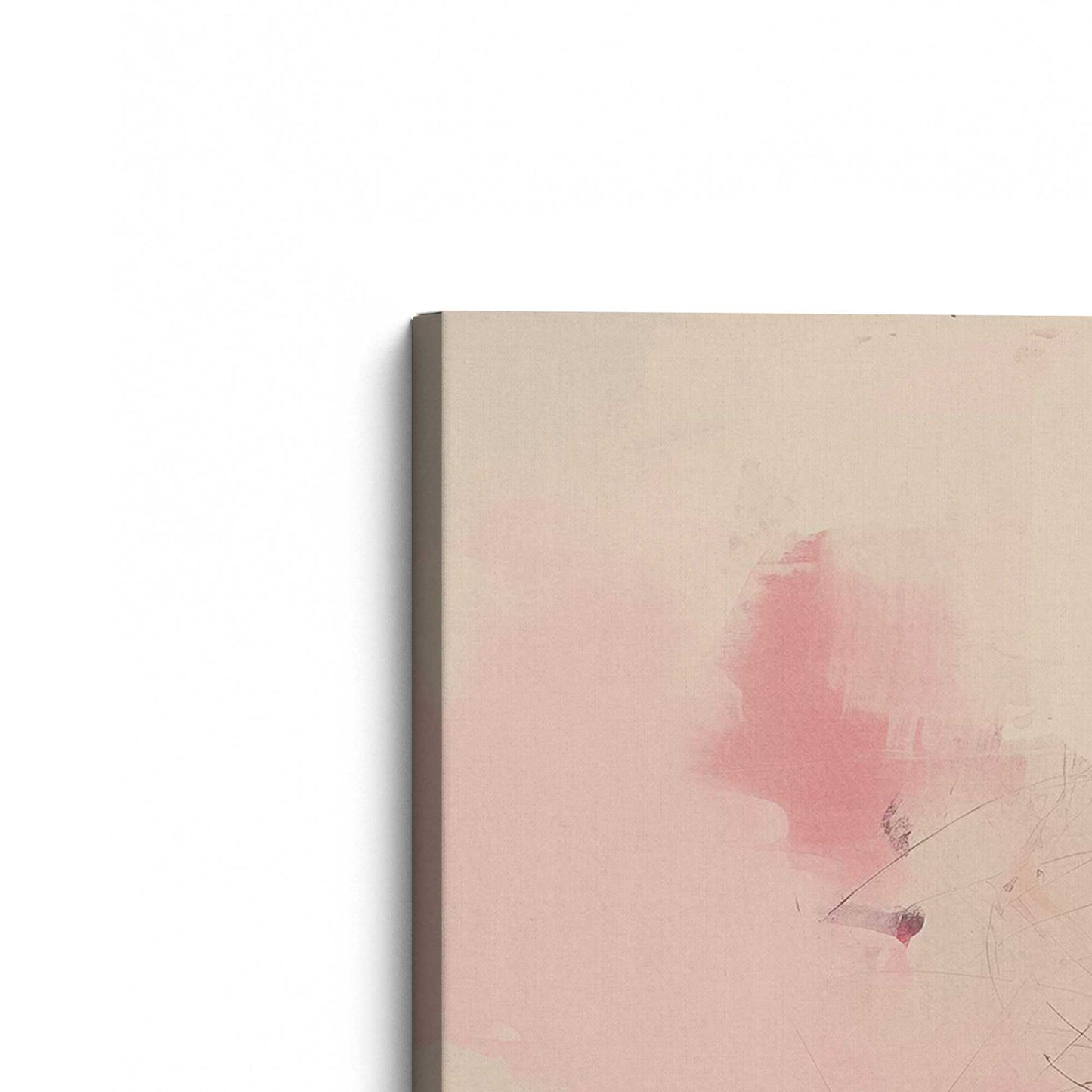 Pink Noise Abstract Canvas Print, Set of 2