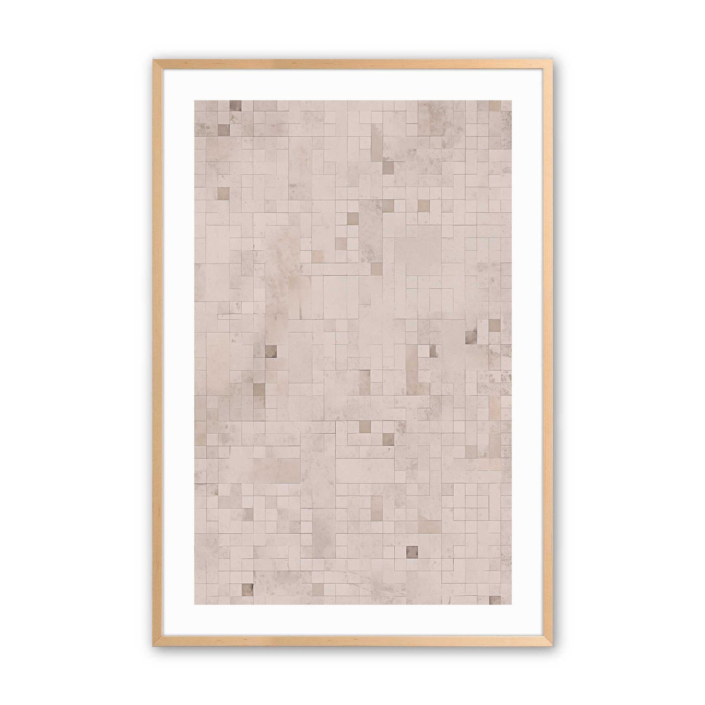 Subtle Mosaic Art Print, Set of 2