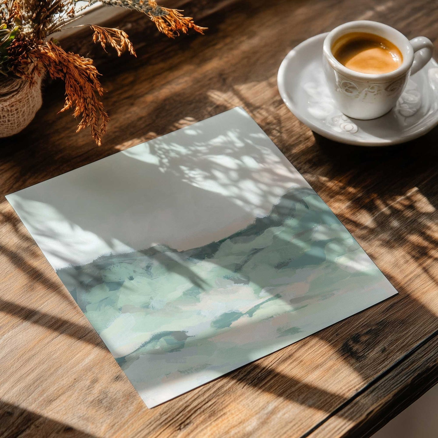 Subtle Sage Hills I Art Print
